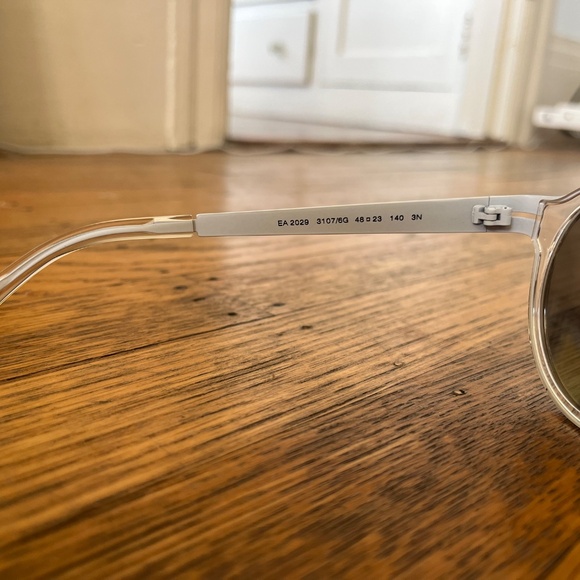 Emporio Armani Round Clear Frame Sunglasses (EA 2029) - Picture 3 of 3